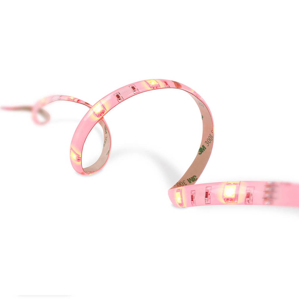 home sweet home LED strip (4 meter), Roze