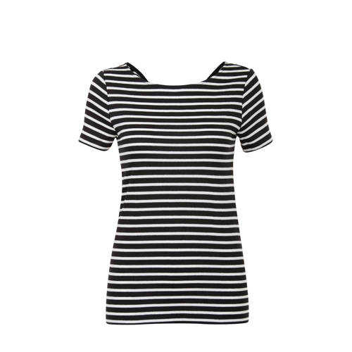 Steps Gestreepte Top Met Strik Op De Rug Zwart steps kopen in de aanbieding Steps Gestreepte Top Met Strik Op De Rug Zwart steps kopen in de aanbieding