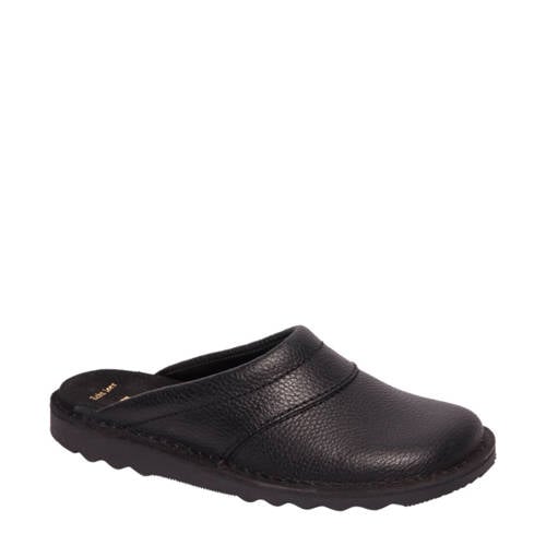 Easy Street leren pantoffels zwart afbeelding