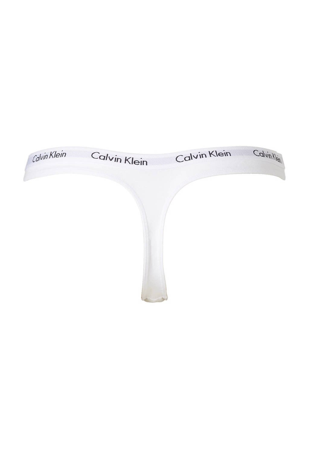 CALVIN KLEIN UNDERWEAR string (set van 3) zwart/wit