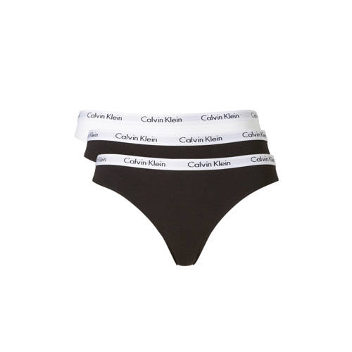Calvin Klein UNDERWEAR slip (set van 3) zwart