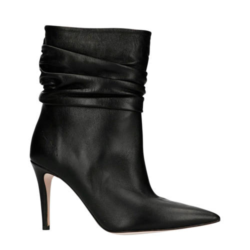 Sacha Halfhoge Leren Laarzen Zwart sacha kopen in de aanbieding