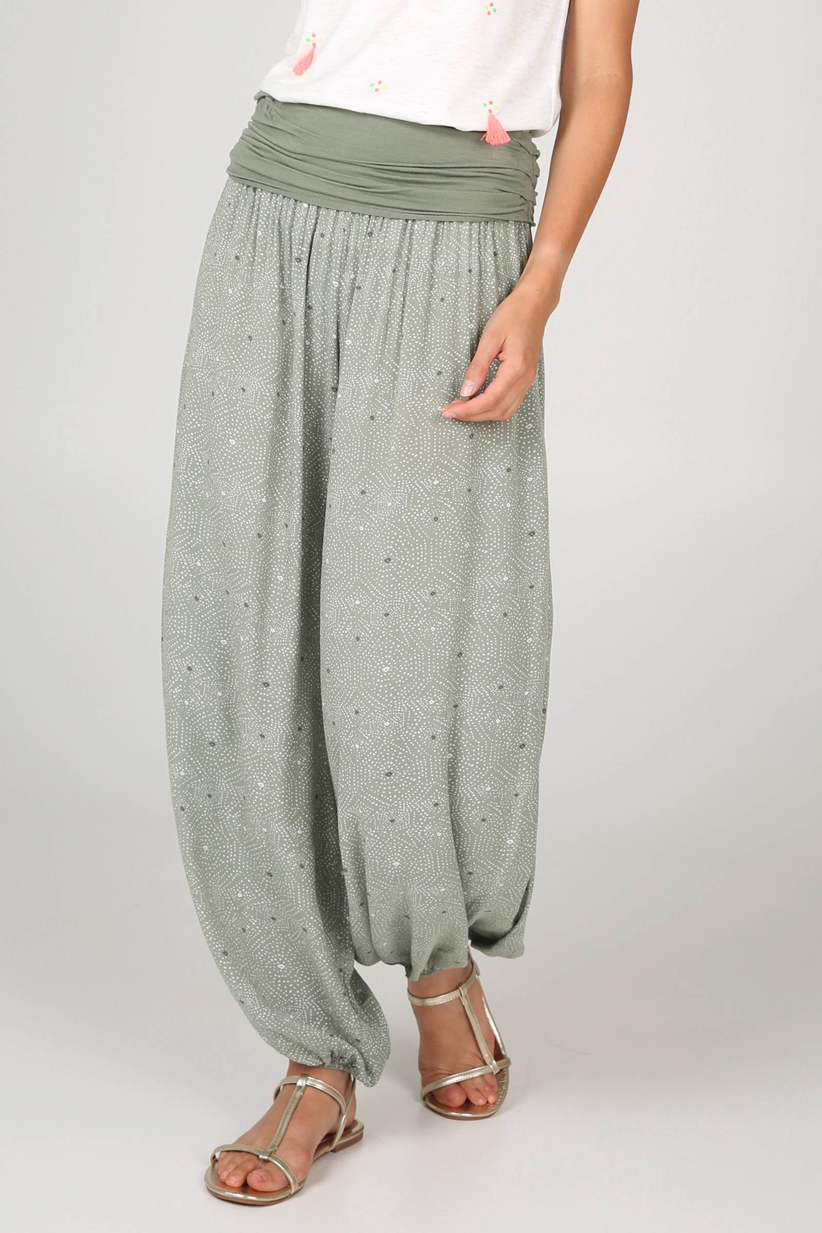 Cassis harembroek kaki | wehkamp