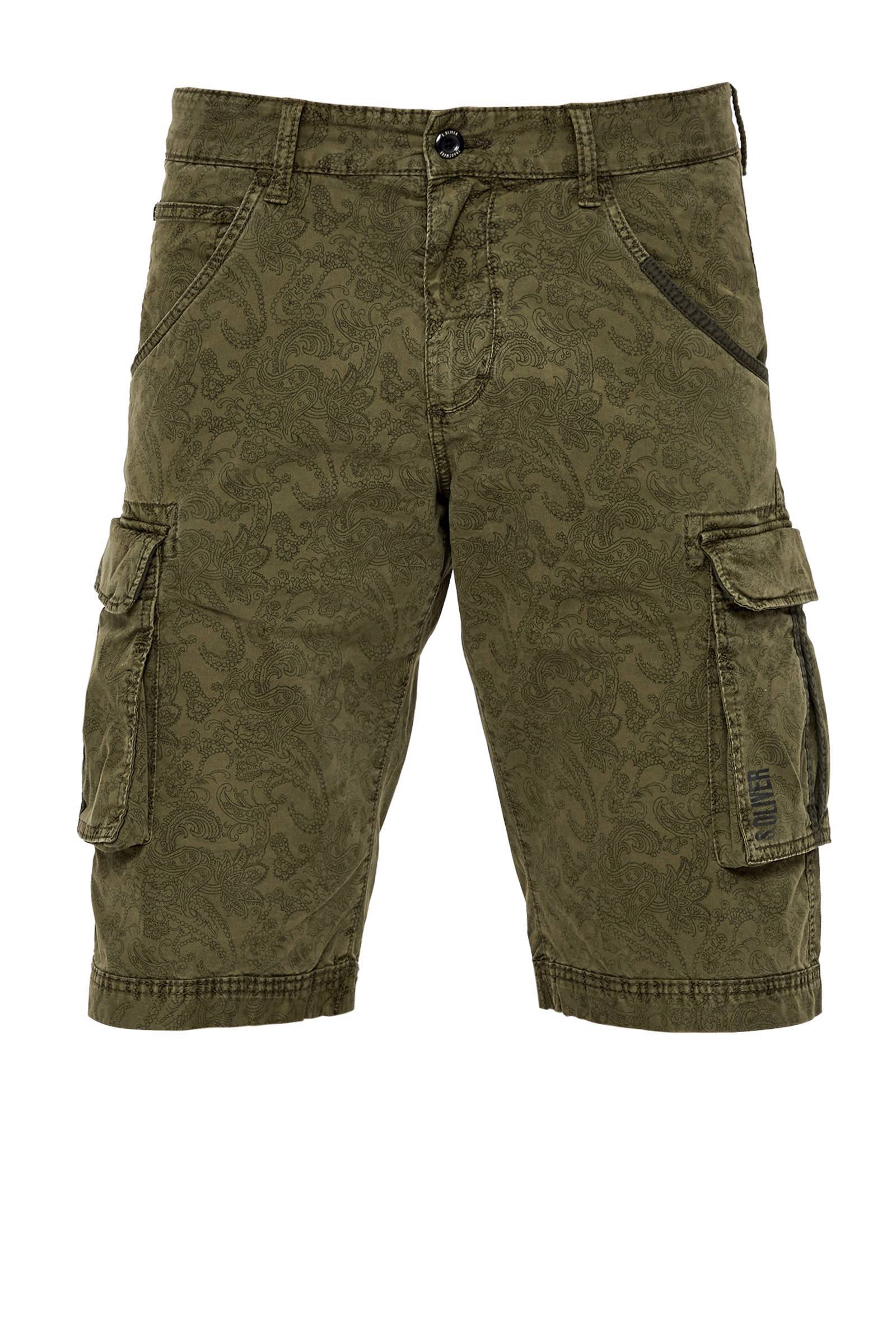 Licht blauwe chino bermuda met steekzakken en riem Geographical Norway