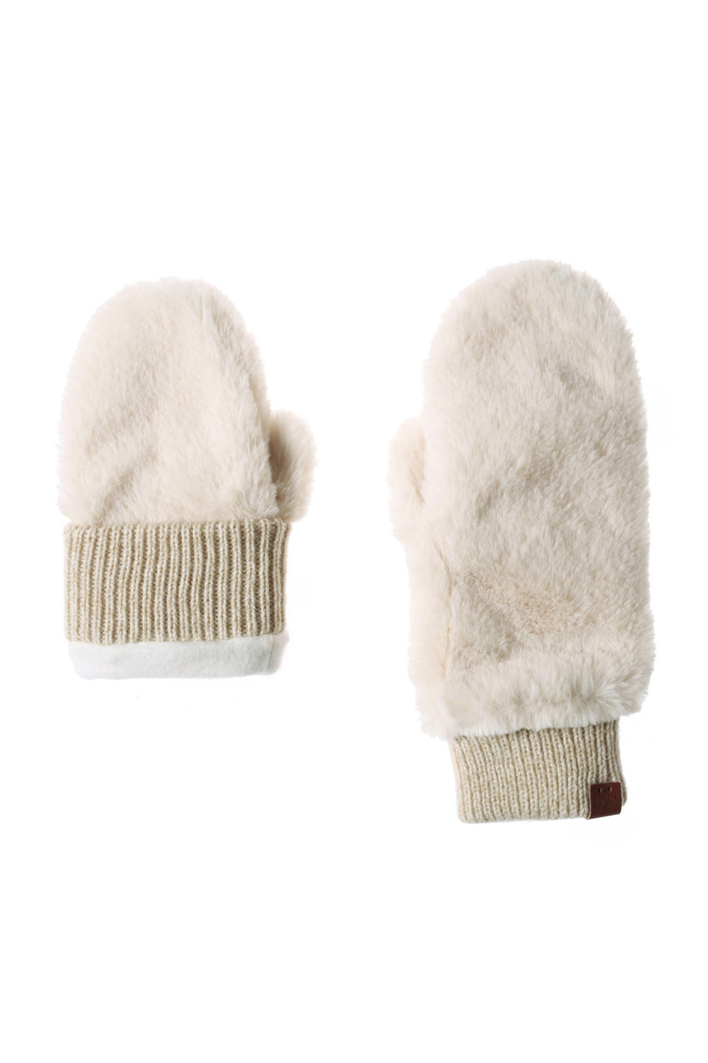 Bickley + Mitchell wanten van imitatiebont ecru