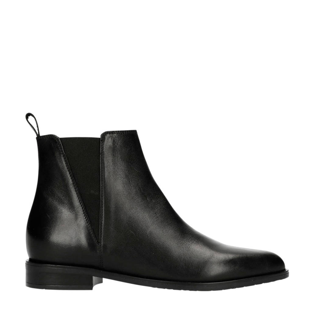 Manfield Manfield Chelsea Zwart Zwart Boots Chelsea Boots Leren Manfield Leren tq5T5wS