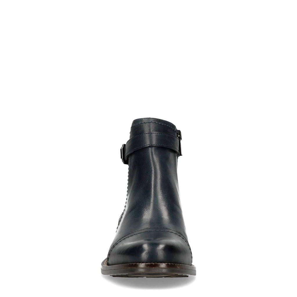 Boots Blauw Leren Met Gesp Chelsea Decoratieve Manfield xOBAqPwEB