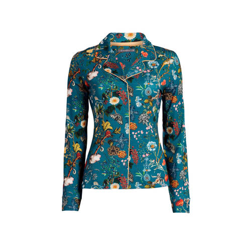 Essenza Pyjamatop All Over Print Petrol essenza kopen in de aanbieding Essenza Pyjamatop All Over Print Petrol essenza kopen in de aanbieding