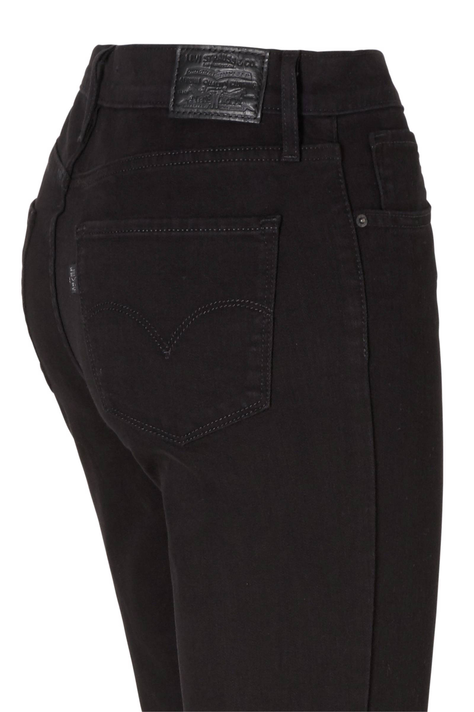 Levi's 724 high rise straight fit jeans black sheep | wehkamp