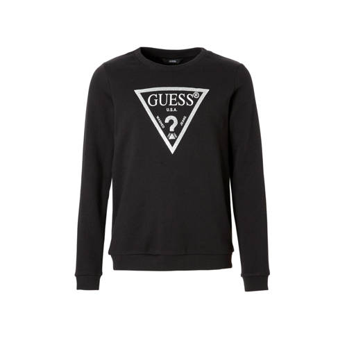 Guess Sweater Met Glitters Zwart guess kopen in de aanbieding