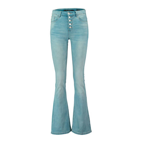 Coolcat High Waist Flared Jeans Blauw coolcat kopen in de aanbieding