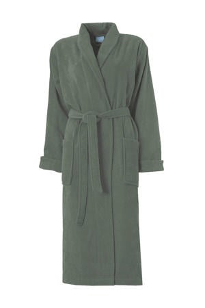 unisex badstof badjas Pure olijfgroen