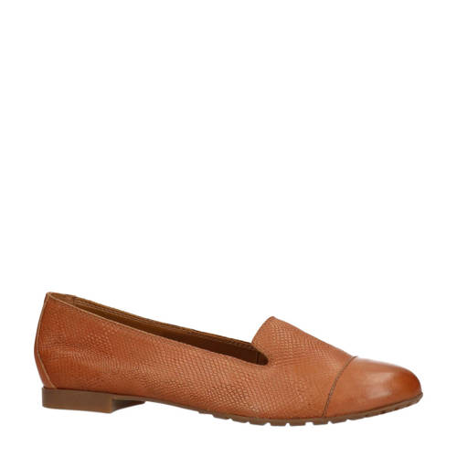 Manfield Leren Loafers Met Reptielenprint Cognac manfield kopen in de aanbieding Manfield Leren Loafers Met Reptielenprint Cognac manfield kopen in de aanbieding