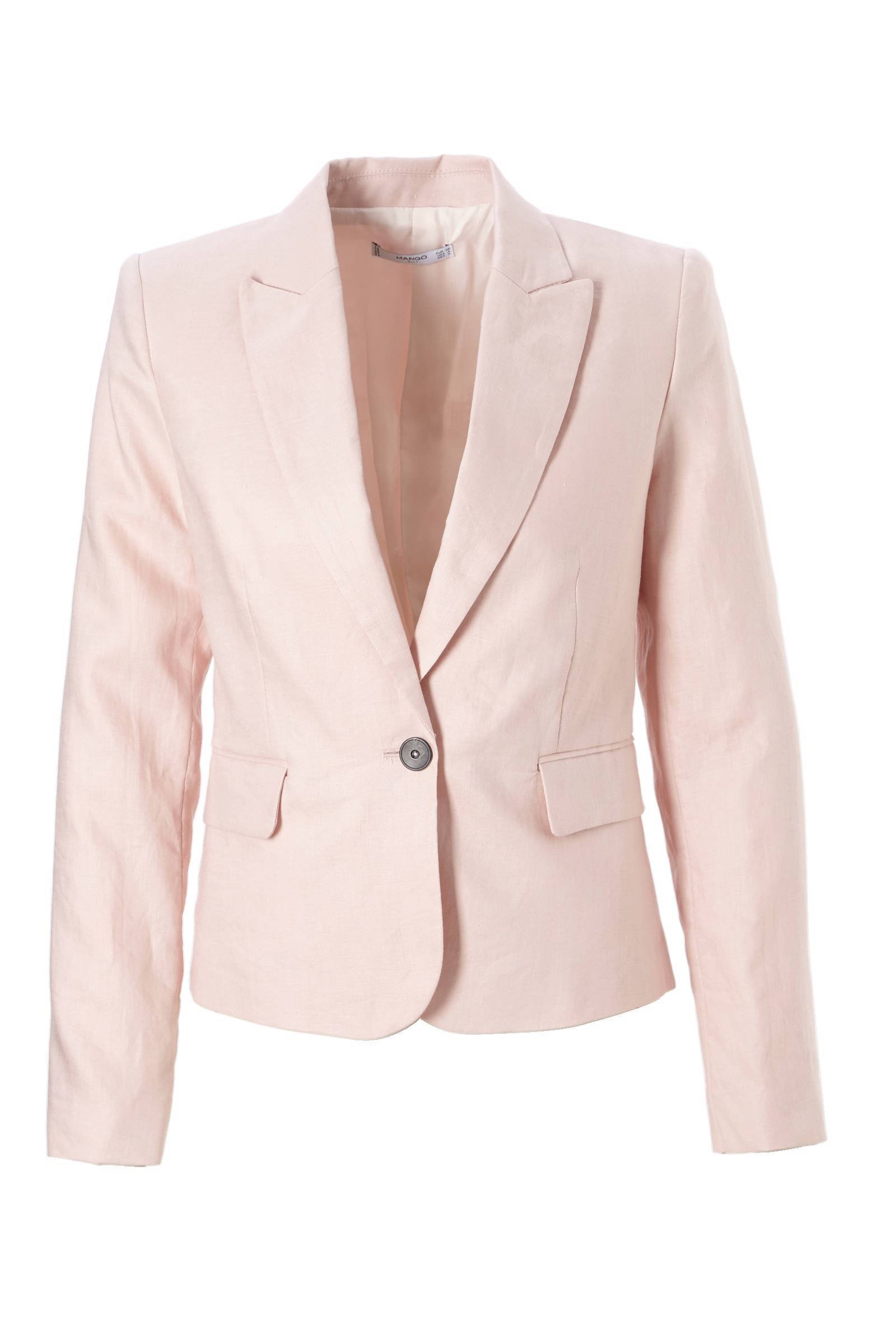 linnen blazer roze linnen blazer roze