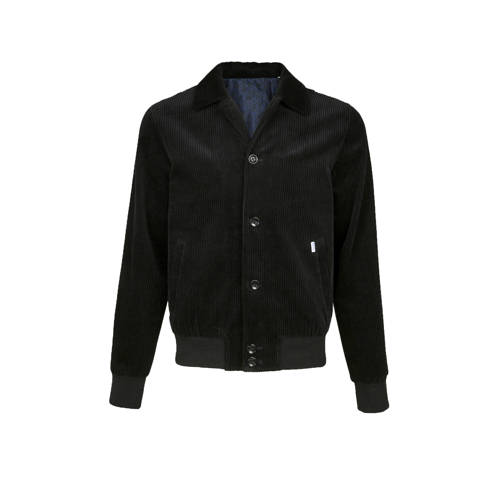 We Fashion Blue Ridge Slim Fit Bomberjack Donkerblauw we fashion kopen in de aanbieding