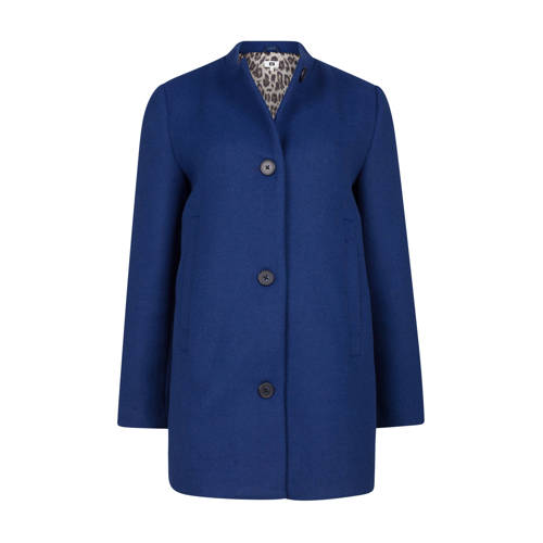 We Fashion Wollen Coat Blauw we fashion kopen in de aanbieding