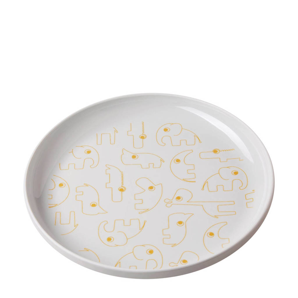 Done by Deer Contour Yummy bord goud/grijs, Goud/grijs, Bord