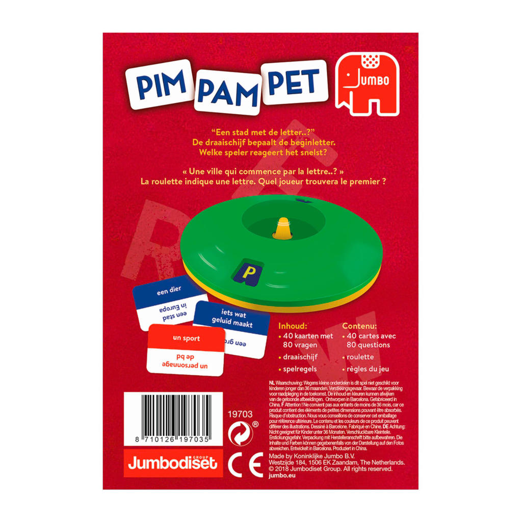 Jumbo Pim Pam Pet Original kaartspel wehkamp