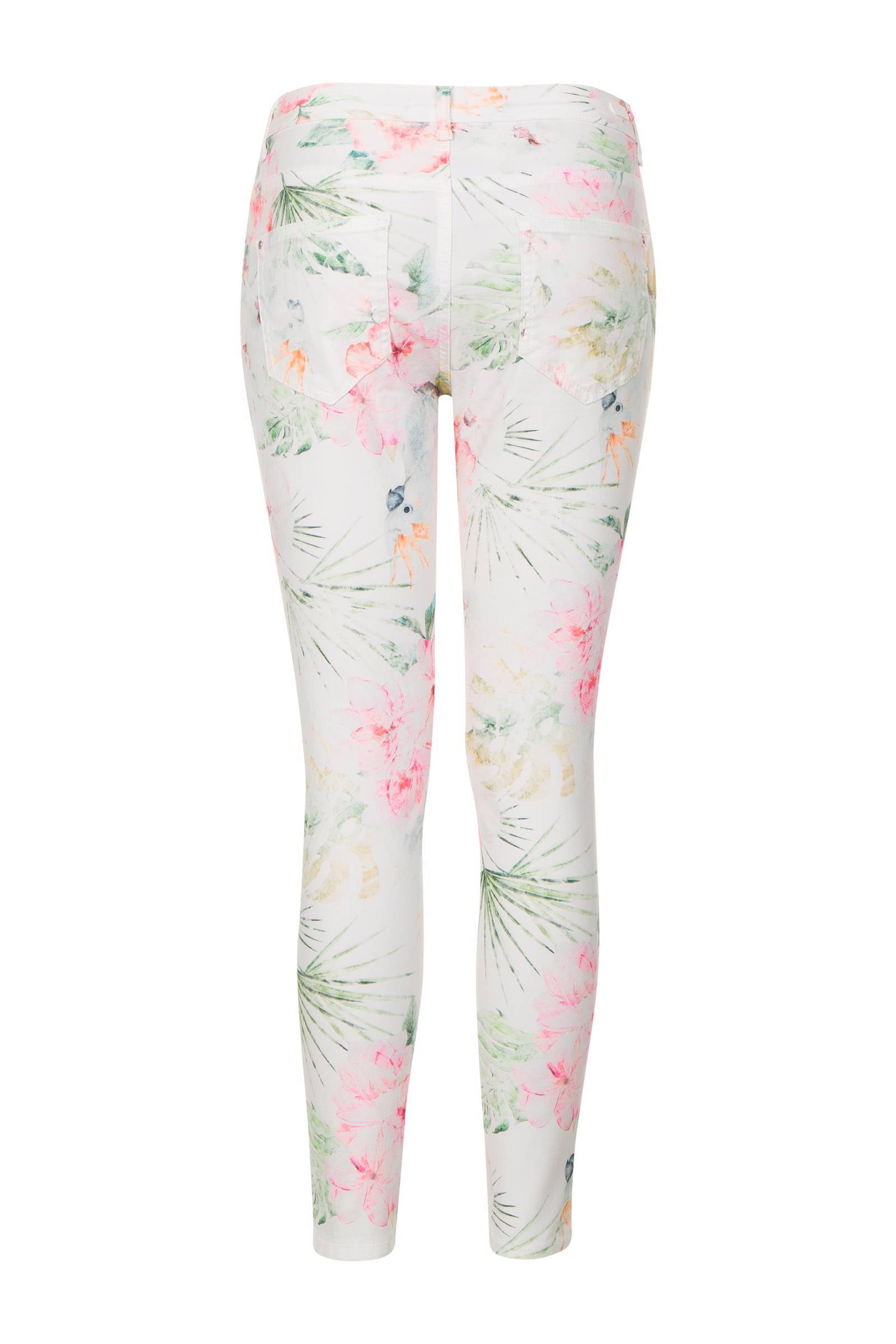 Miss Etam Regulier gebloemde slim fit 7/8 broek Elise | wehkamp