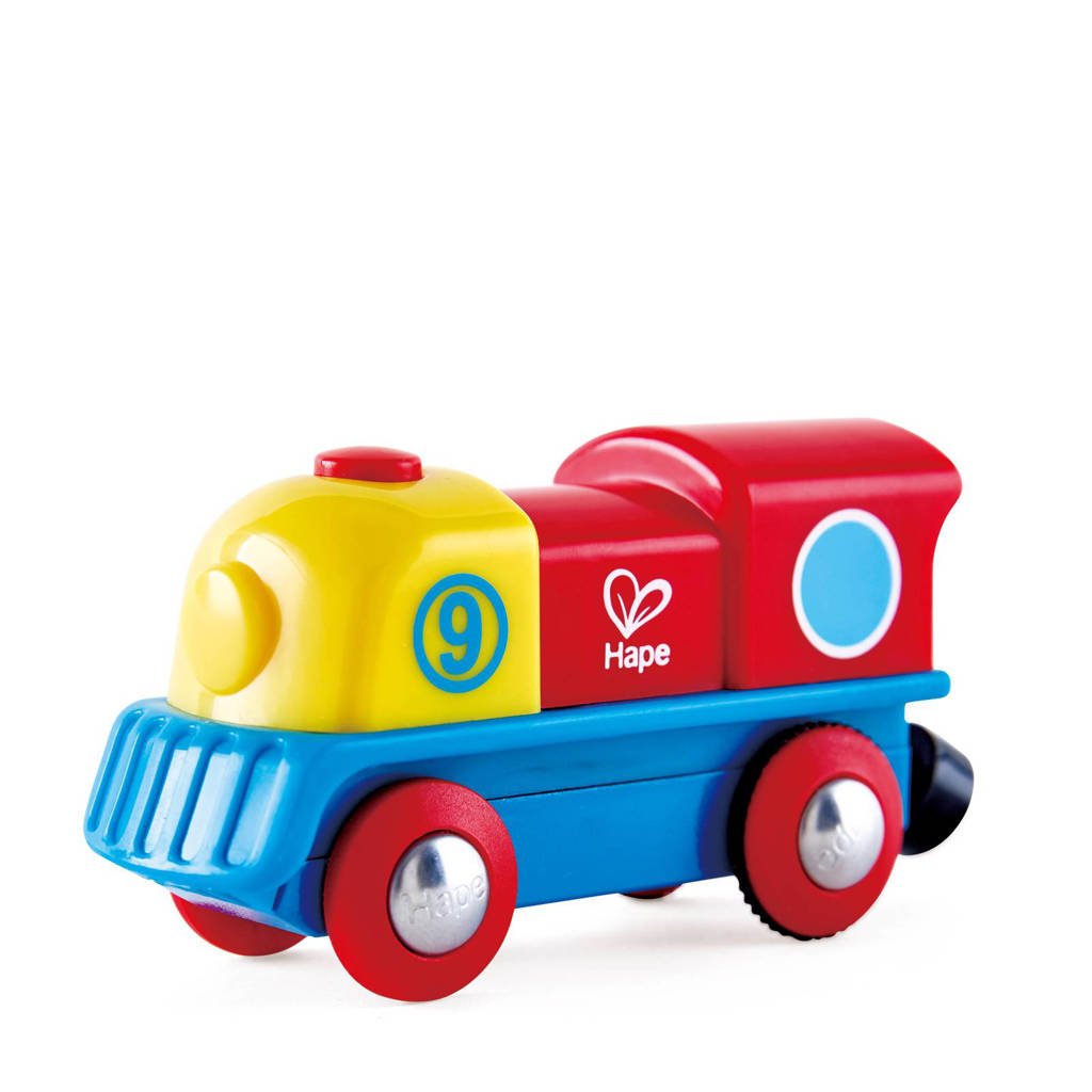 Hape houten kleurrijke locomotief