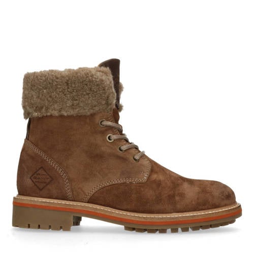 Gant Leren Veterboots Bruin gant kopen in de aanbieding