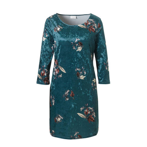 Vila Fluwelen Jurk Met Bloemenprint vila kopen in de aanbieding Vila Fluwelen Jurk Met Bloemenprint vila kopen in de aanbieding