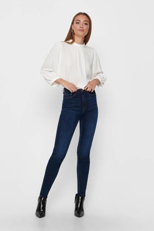 high waist skinny jeans ONLPAOLA dark blue denim