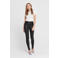ONLY coated high waist skinny broek ONLROYAL zwart