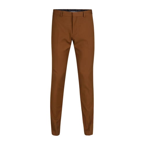 We Fashion Slim Fit Pantalon Bruin we fashion kopen in de aanbieding