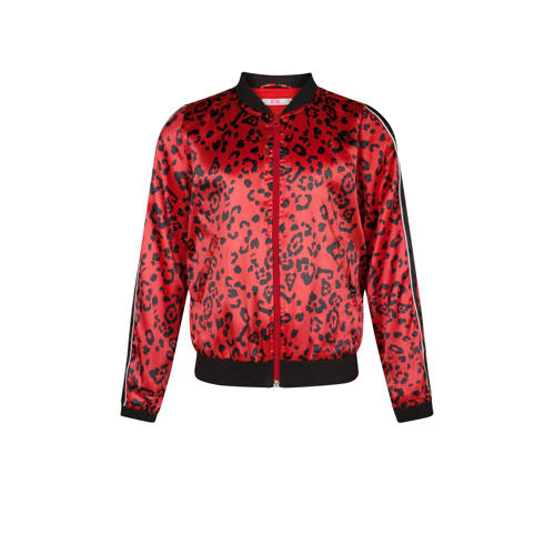 We Fashion Bomberjack Met Panterprint Rood we fashion kopen in de aanbieding