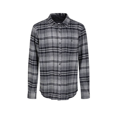 We Fashion Geruit Flanellen Overhemd Grijs we fashion kopen in de aanbieding