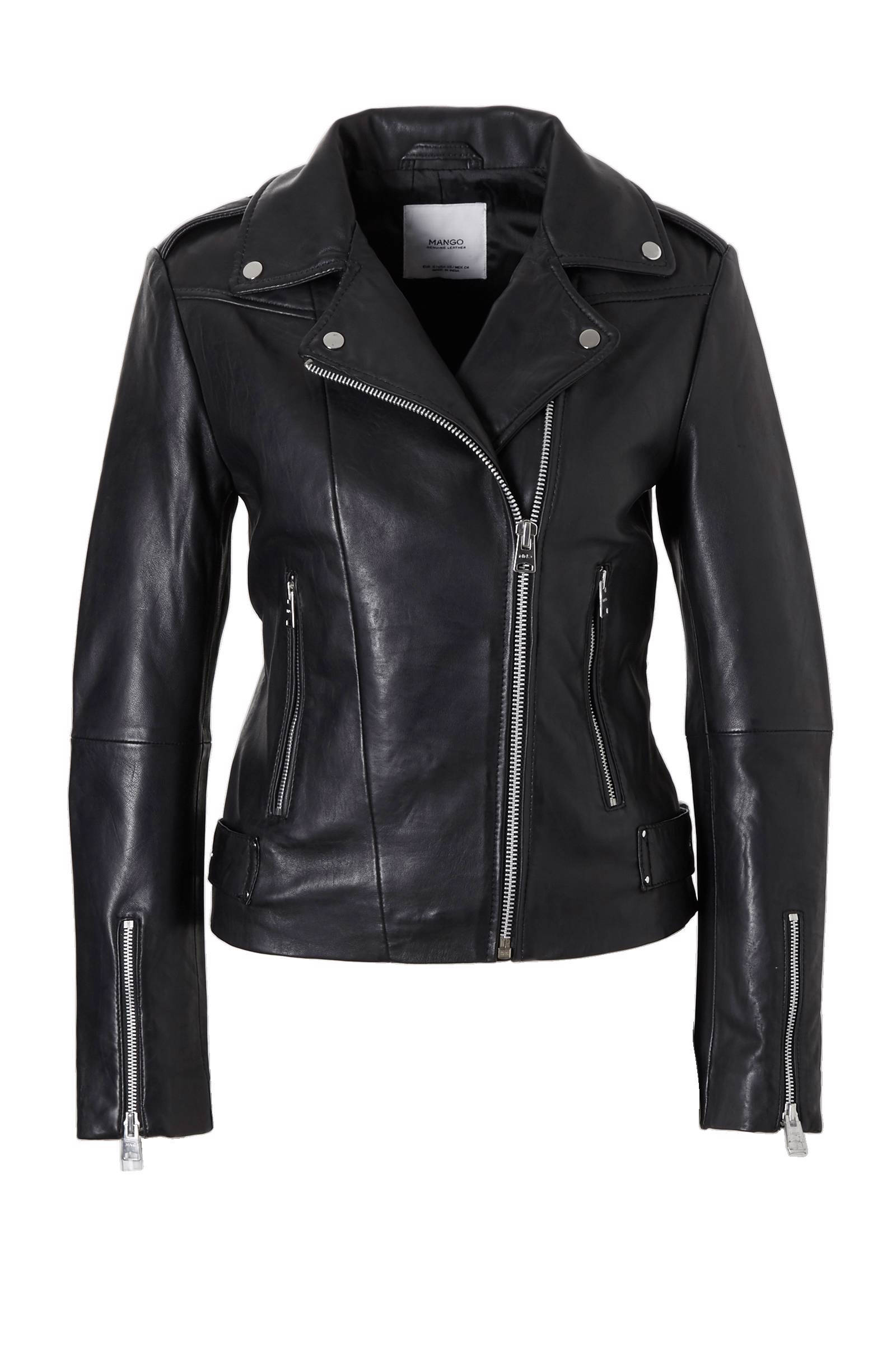 Mango leren bikerjack zwart | wehkamp Mango leren bikerjack zwart | wehkamp
