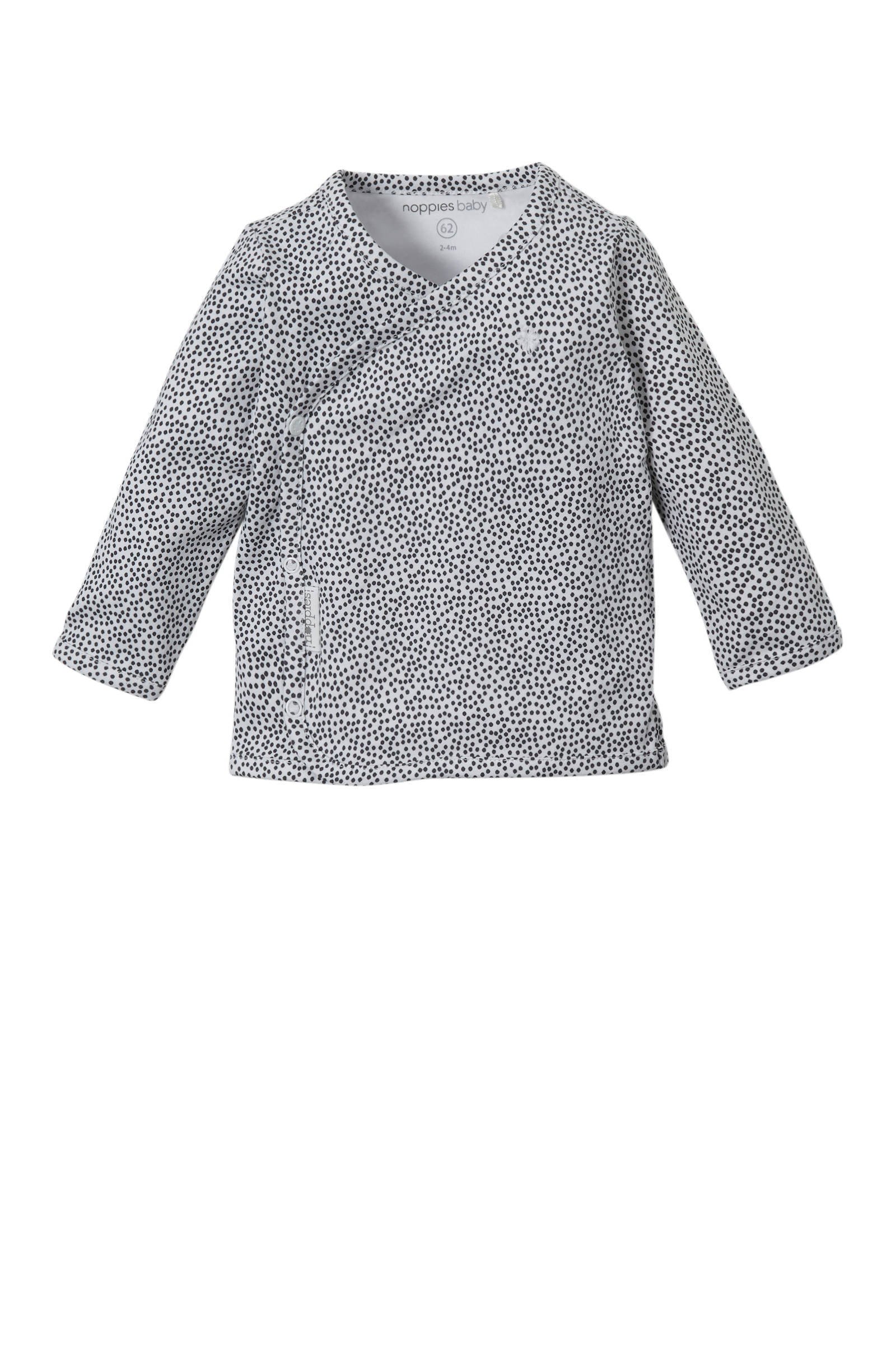 Noppies newborn baby longsleeve | wehkamp Noppies baby longsleeve met stippen witoker | wehkamp
