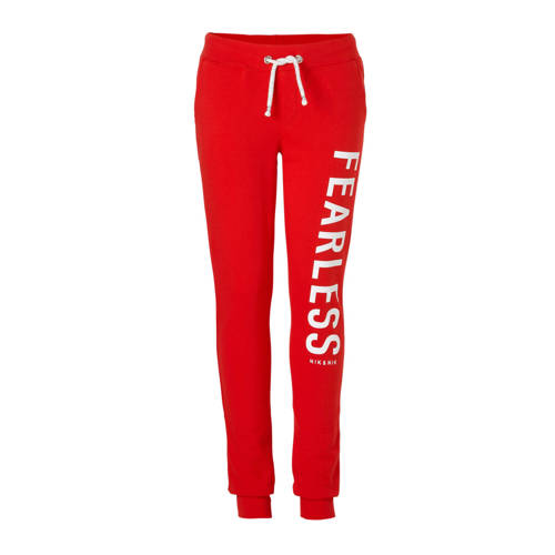 Nik En Niknik Sweatpants Fem Met Tekst Rood nik en nik kopen in de aanbieding Nik En Niknik Sweatpants Fem Met Tekst Rood nik en nik kopen in de aanbieding