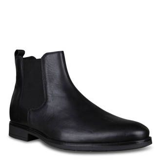 leren chelsea boots zwart