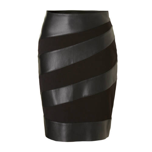 Only Rok Met Imitatieleren Inzet only kopen in de aanbieding