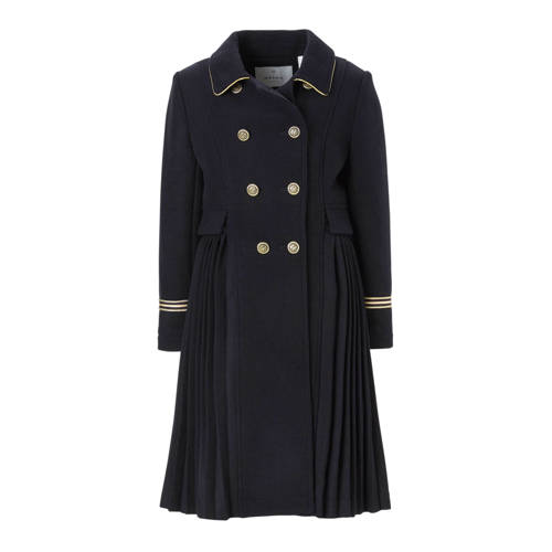 Nik En Niknik Coat Eryn Met Wol Donkerblauw nik en nik kopen in de aanbieding