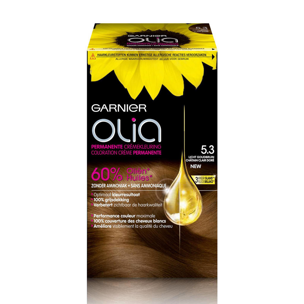 Garnier Olia Garnier Olia haarkleuring -  5.3 - Licht Goudbruin - zonder ammoniak