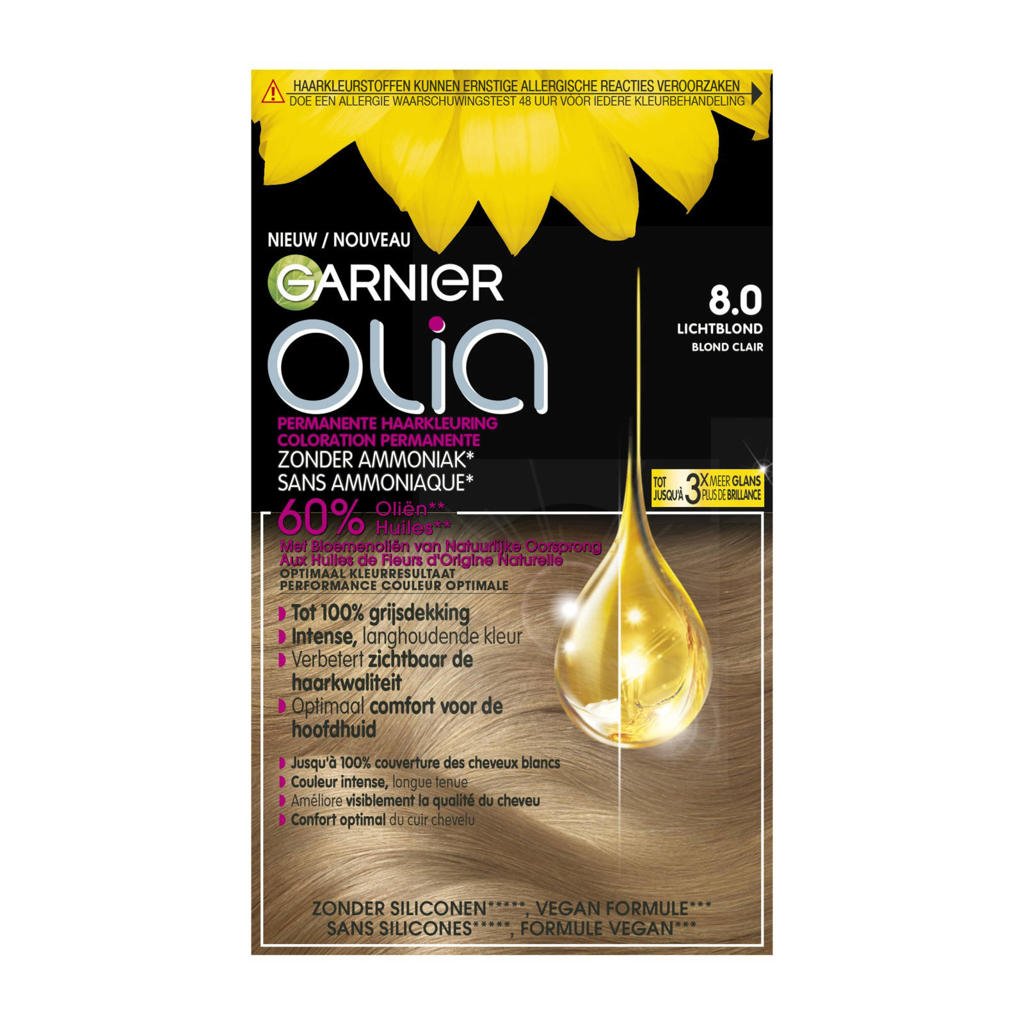 Garnier Olia haarkleuring - 8.0 Lichtblond