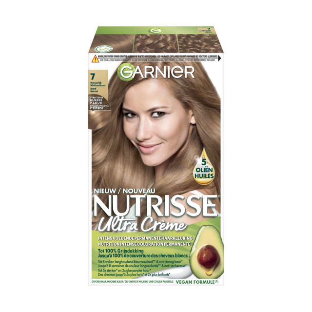 Dreigend opbouwen attent Garnier Nutrisse Crème haarkleuring - 7 Natuurlijk blond | wehkamp