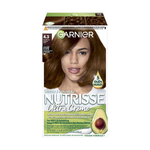 Wehkamp Garnier Nutrisse Ultra Crème haarkleuring - 4.3 Goud middenbruin aanbieding
