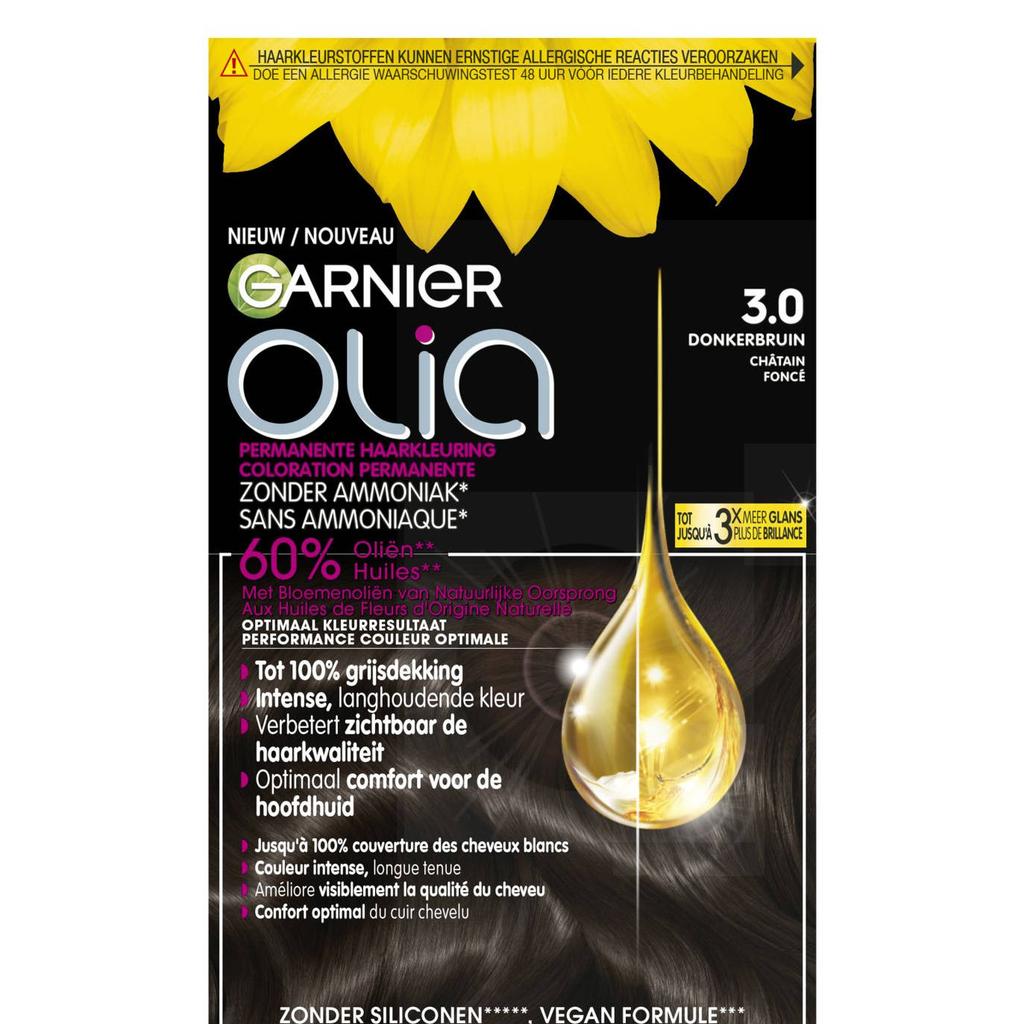 Garnier Olia haarkleuring - 3.0 Donkerbruin
