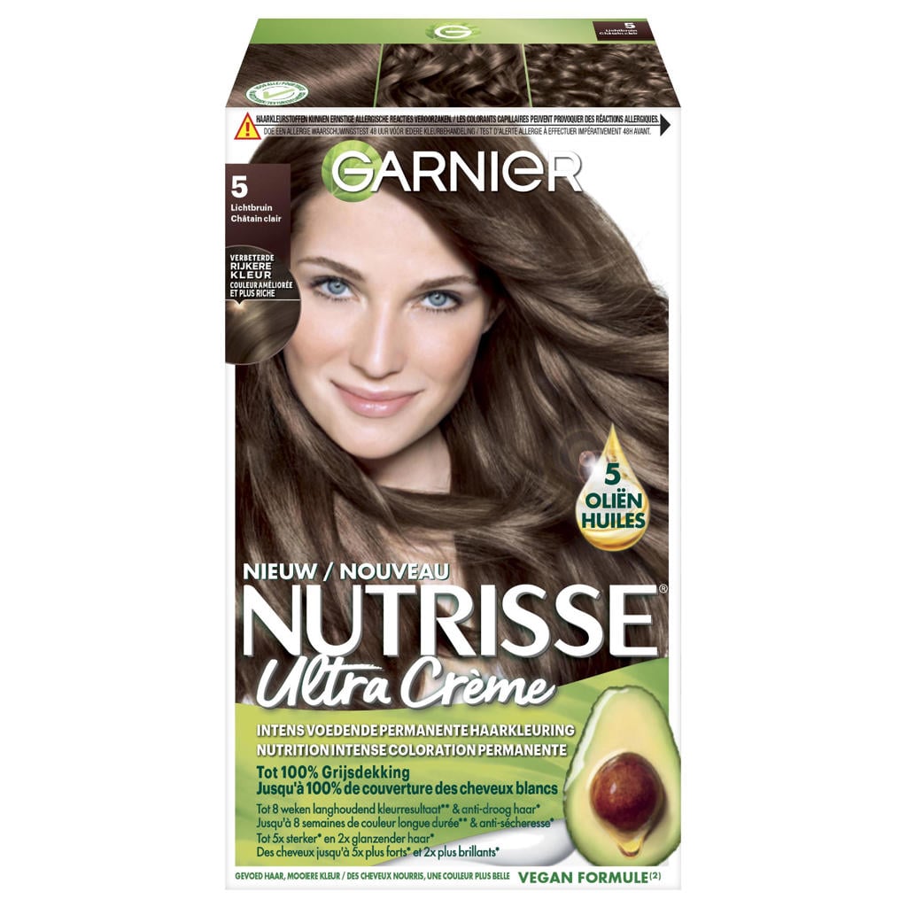 Garnier Nutrisse Ultra Crème haarkleuring - 5 Lichtbruin