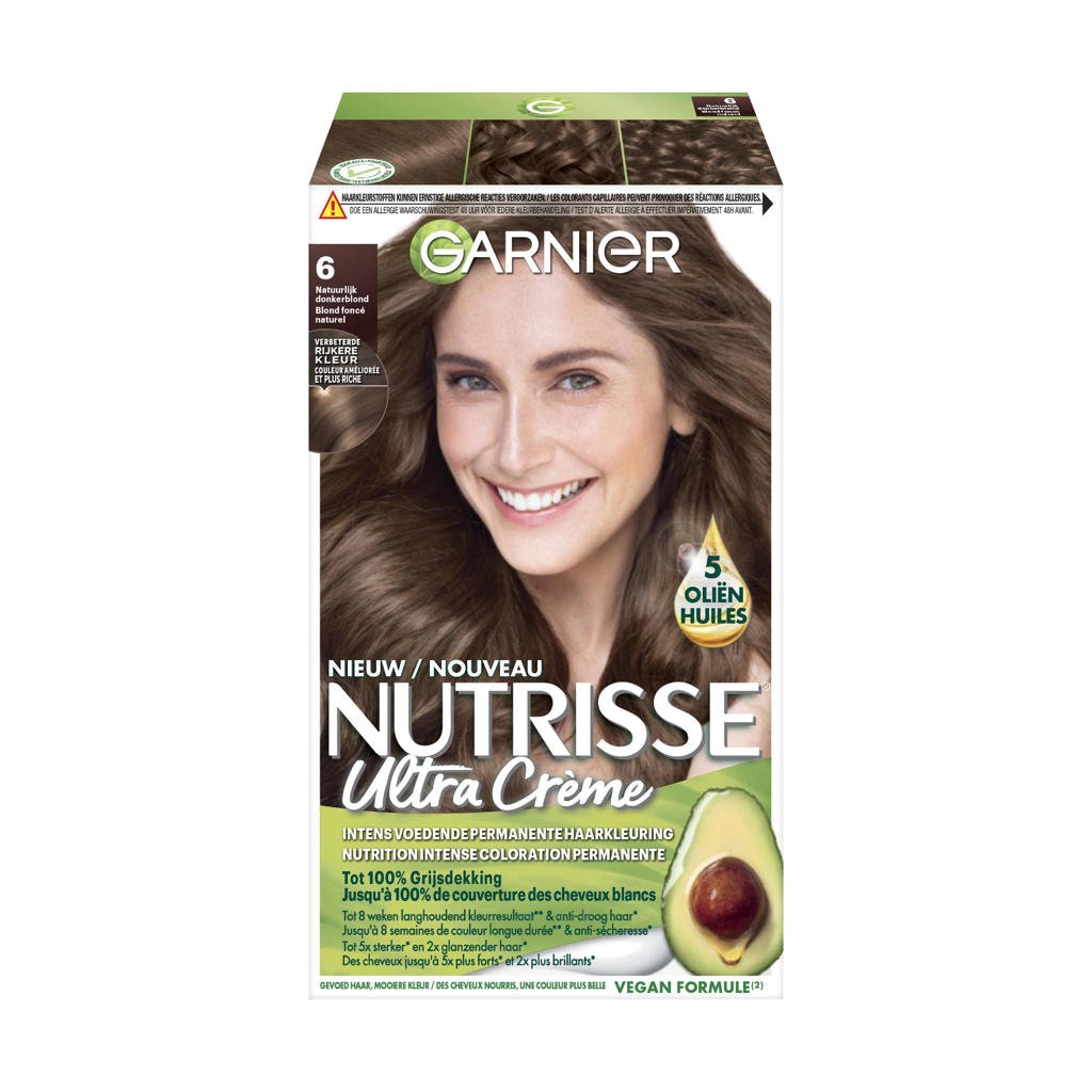 Garnier Nutrisse Crème haarkleuring - 6 Natuurlijk Donkerblond