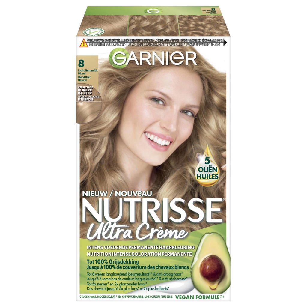 Garnier Nutrisse Ultra Crème haarkleuring - 8 Lichtlond