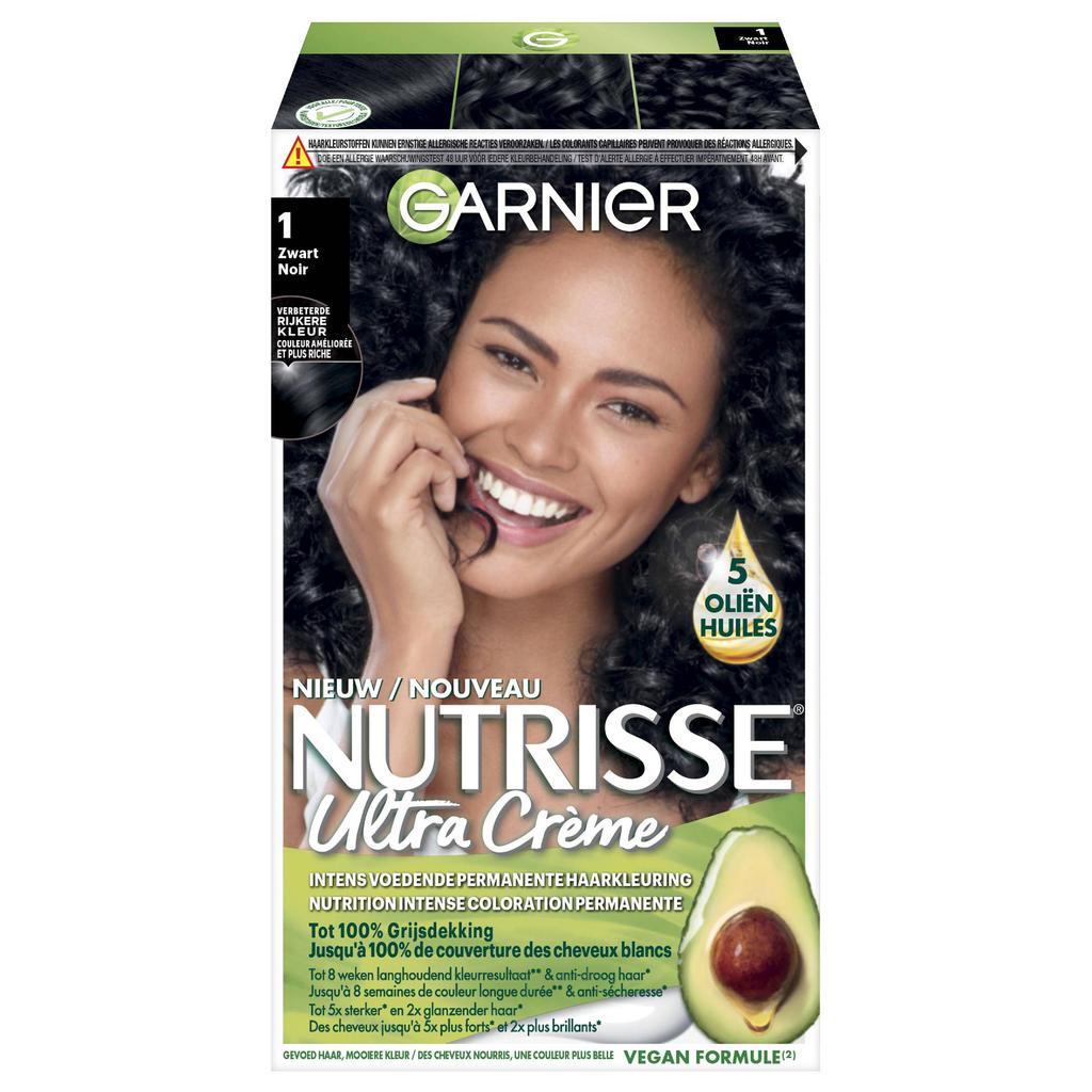 Garnier Nutrisse Crème haarkleuring - 10 Zwart