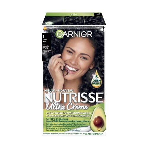 Wehkamp Garnier Nutrisse Crème haarkleuring - 10 Zwart aanbieding