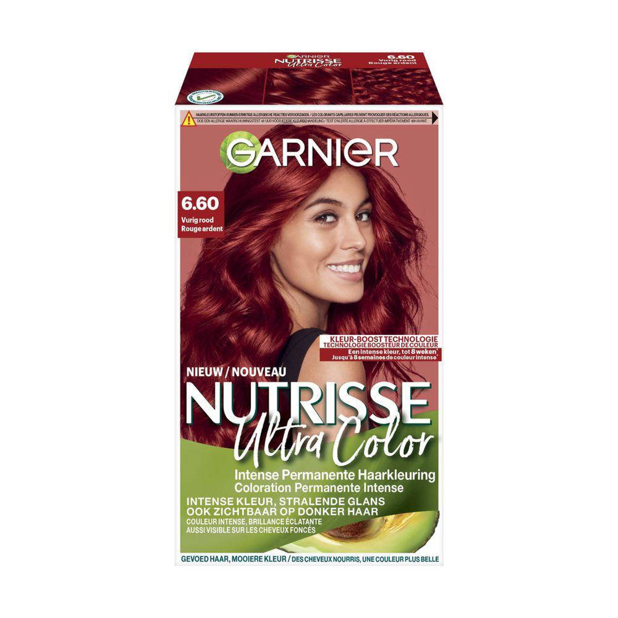 definitief ingenieur fout Garnier Nutrisse Crème haarkleuring - 6.60 Vurig Rood | wehkamp