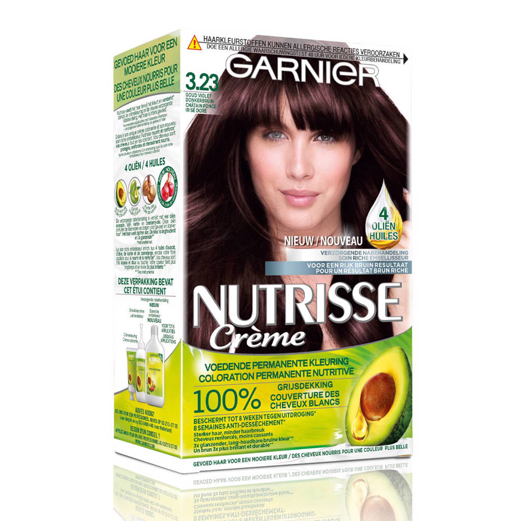 Garnier Nutrisse Crème haarkleuring - 3.23 Goud Violet Donkerbruin