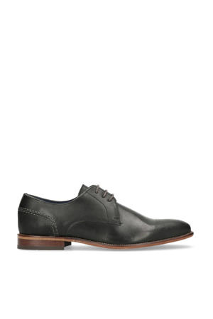 leren veterschoenen zwart
